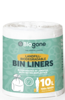 Bag Liner10L (white) 100 bags per roll