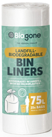 Bin Liner 75L (clear) 10 bags per roll