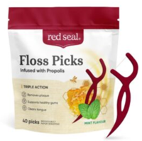 Floss Picks with Propolis