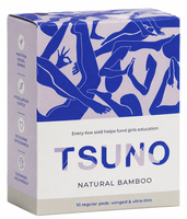 Natural Bamboo Regular Pads Winged & Ultra Thin