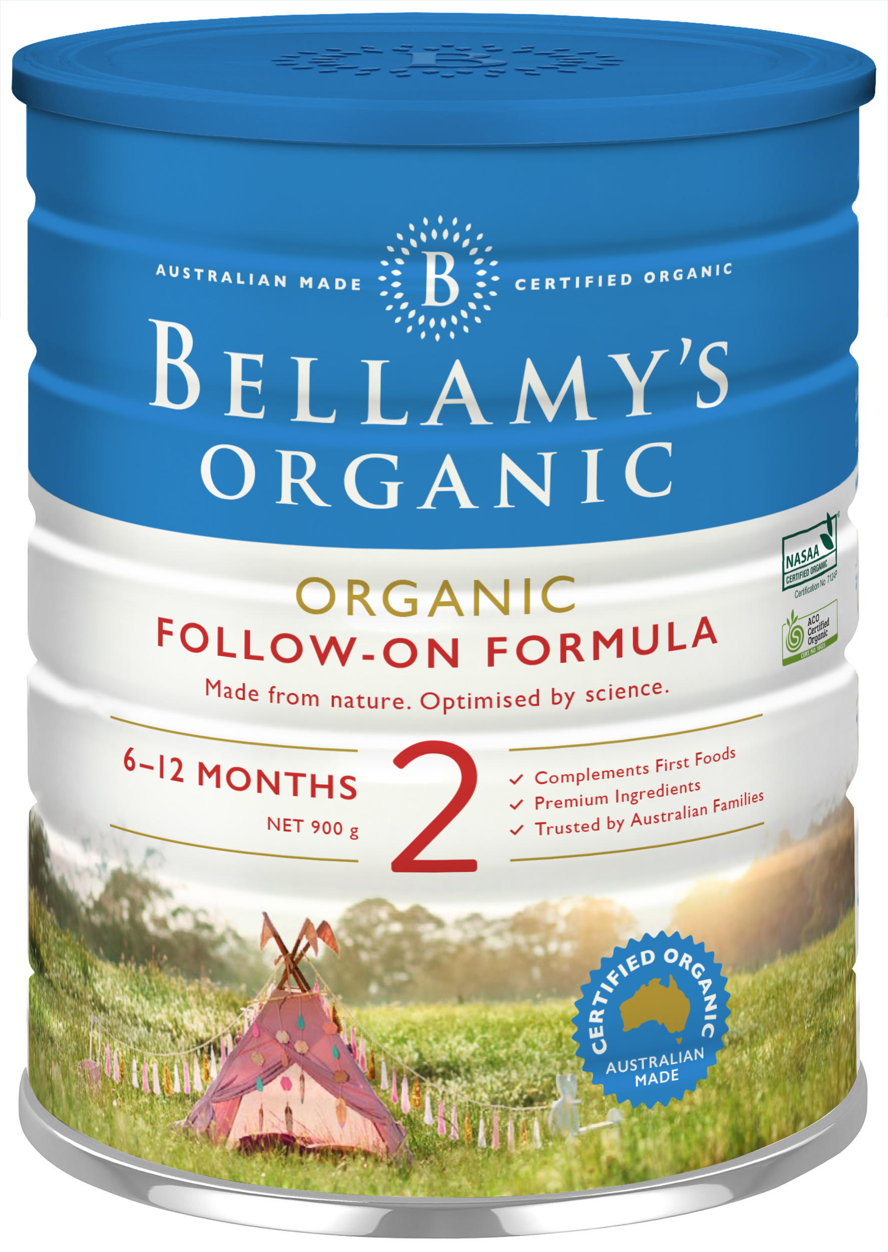 Buy Bellamy's Organic Step 2 Follow On Formula 3x900g $107.37 | Health ...