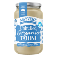 MAYVERS Organic Tahini Unhulled 6x385g