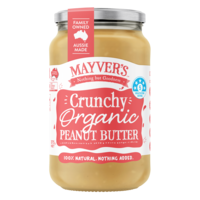 MAYVERS Crunchy Organic Peanut Butter 6x375g